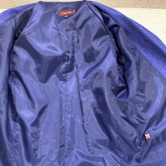 Vintage Womens Jacket Small Blazer Fall 80s Linen 90’s Classic Boho Preppy - Picture 7 of 15